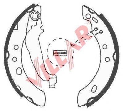 VILLAR 6290647 Комплект гальмівних колодок
