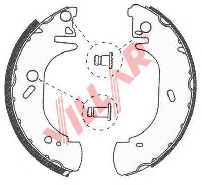 VILLAR 6290686 Комплект гальмівних колодок