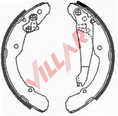 VILLAR 6290689 Комплект гальмівних колодок