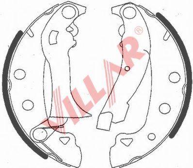 VILLAR 6290767 Комплект гальмівних колодок