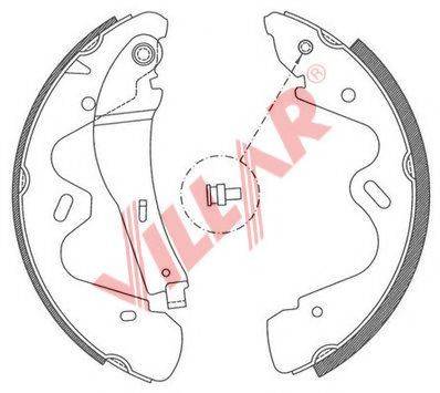VILLAR 6290798 Комплект гальмівних колодок