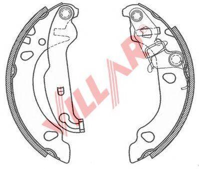 VILLAR 6290801 Комплект гальмівних колодок