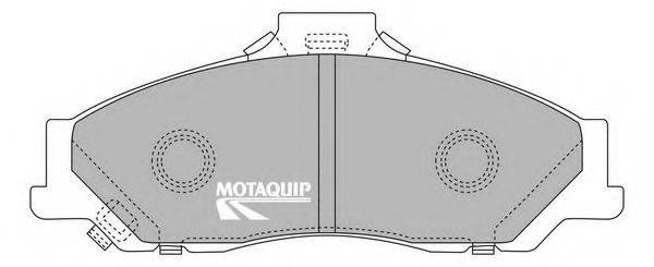 MOTAQUIP LVXL508 Комплект гальмівних колодок, дискове гальмо