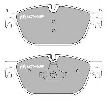 MOTAQUIP LVXL1642 Комплект гальмівних колодок, дискове гальмо