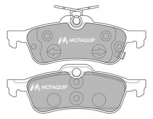 MOTAQUIP LVXL1322 Комплект гальмівних колодок, дискове гальмо