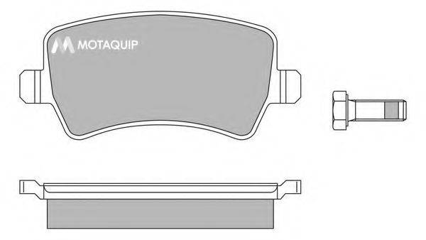 MOTAQUIP LVXL1356 Комплект гальмівних колодок, дискове гальмо