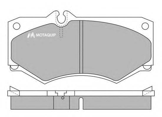 MOTAQUIP LVXL448 Комплект гальмівних колодок, дискове гальмо