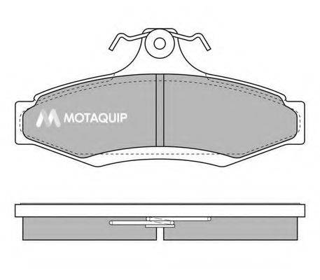 MOTAQUIP LVXL545 Комплект гальмівних колодок, дискове гальмо