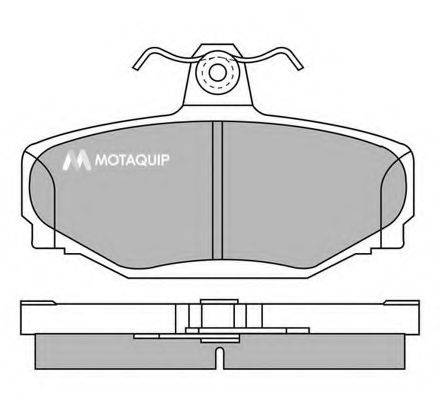 MOTAQUIP LVXL619 Комплект гальмівних колодок, дискове гальмо