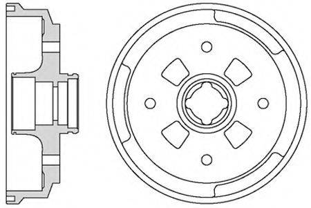 MOTAQUIP VBD55 Гальмівний барабан