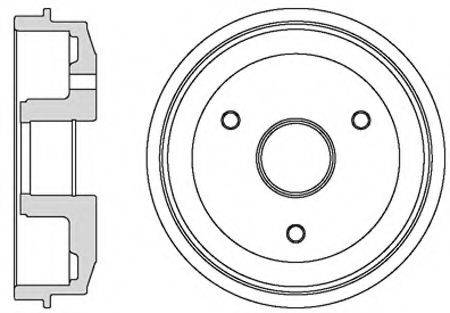 MOTAQUIP VBD635 Гальмівний барабан