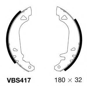 MOTAQUIP VBS417 Комплект гальмівних колодок