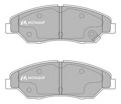 MOTAQUIP LVXL1204 Комплект гальмівних колодок, дискове гальмо