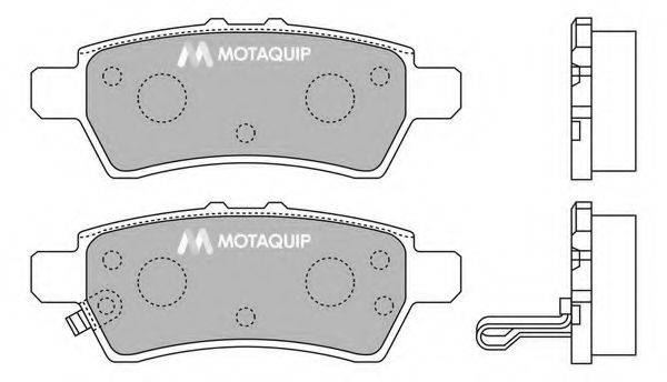 MOTAQUIP LVXL1223 Комплект гальмівних колодок, дискове гальмо