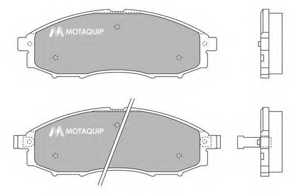 MOTAQUIP LVXL1225 Комплект гальмівних колодок, дискове гальмо