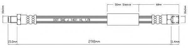 MOTAQUIP VBH438 Гальмівний шланг