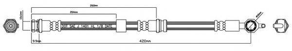 MOTAQUIP VBH858 Гальмівний шланг