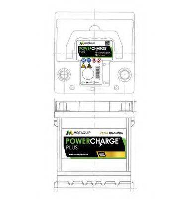 MOTAQUIP VBY62 Стартерна акумуляторна батарея