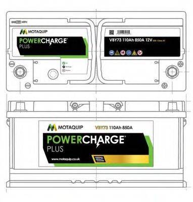 MOTAQUIP VBY73 Стартерна акумуляторна батарея