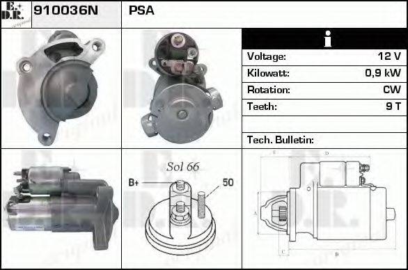 EDR 910036N Стартер