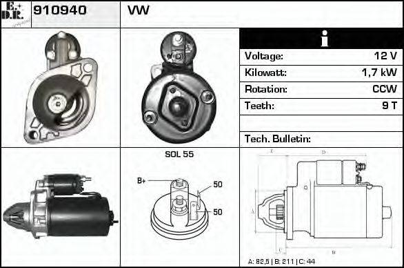 EDR 910940 Стартер