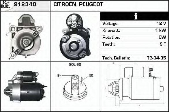 EDR 912340 Стартер