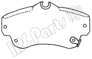 IPS PARTS IBD1094 Комплект гальмівних колодок, дискове гальмо