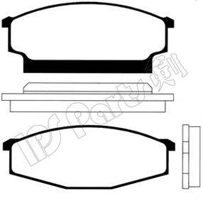 IPS PARTS IBD1132 Комплект гальмівних колодок, дискове гальмо