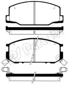 IPS PARTS IBD1231 Комплект гальмівних колодок, дискове гальмо