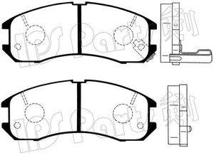 IPS PARTS IBD1331 Комплект гальмівних колодок, дискове гальмо