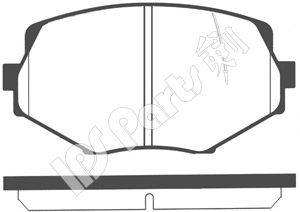 IPS PARTS IBD1383 Комплект гальмівних колодок, дискове гальмо