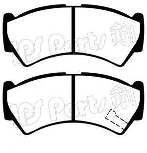 IPS PARTS IBD1815 Комплект гальмівних колодок, дискове гальмо