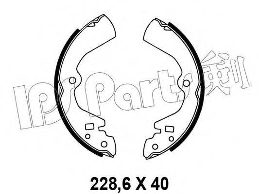 IPS PARTS IBL4134 Гальмівні колодки