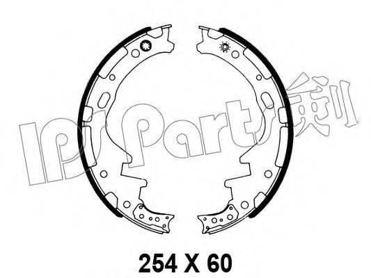 IPS PARTS IBL4136 Гальмівні колодки