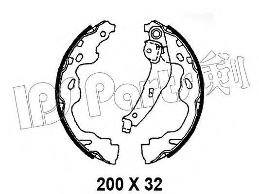 IPS PARTS IBL4207 Гальмівні колодки