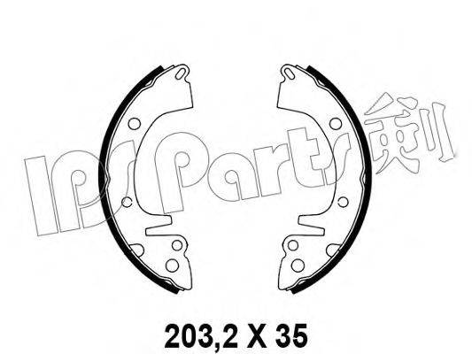 IPS PARTS IBL4512 Гальмівні колодки