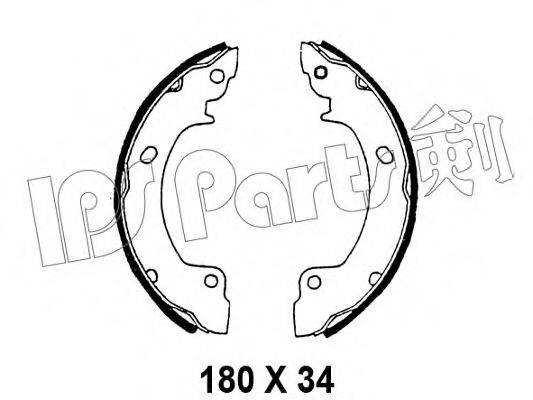 IPS PARTS IBL4596 Гальмівні колодки