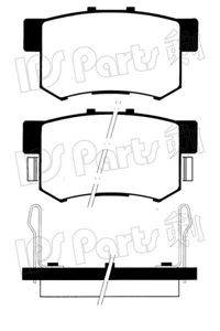 IPS PARTS IBR1405 Комплект гальмівних колодок, дискове гальмо