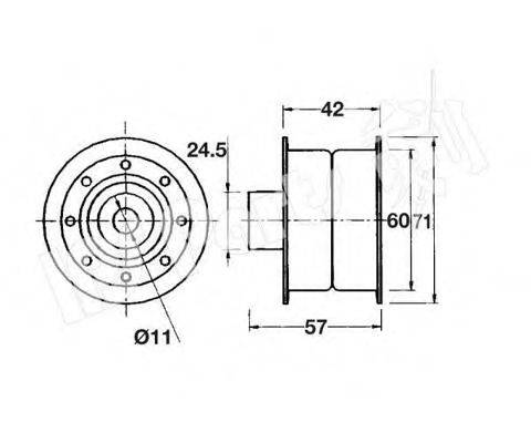 IPS PARTS ITB6113 Пристрій для натягу ременя, ремінь ГРМ