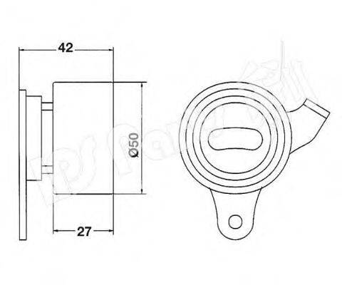 IPS PARTS ITB6207 Пристрій для натягу ременя, ремінь ГРМ