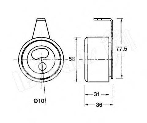 IPS PARTS ITB6317 Пристрій для натягу ременя, ремінь ГРМ