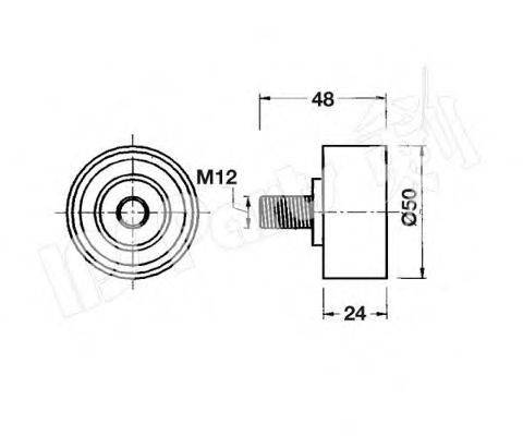 IPS PARTS ITB6604 Пристрій для натягу ременя, ремінь ГРМ