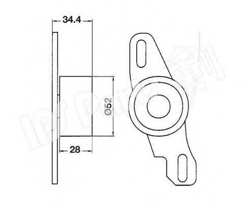 IPS PARTS ITB6802 Пристрій для натягу ременя, ремінь ГРМ