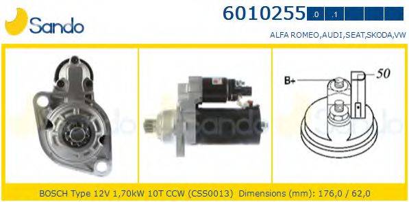 SANDO 60102550 Стартер