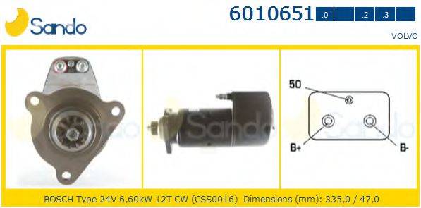 SANDO 60106510 Стартер