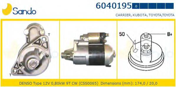 SANDO 60401950 Стартер