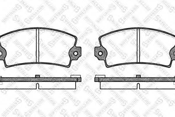 STELLOX 032036SX Комплект гальмівних колодок, дискове гальмо