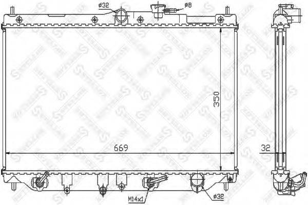 STELLOX 1025088SX Радіатор, охолодження двигуна