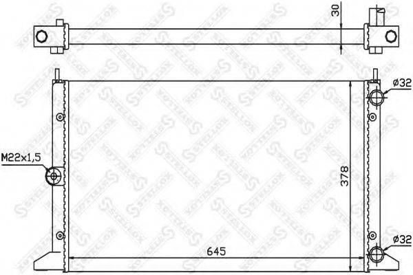 STELLOX 1025107SX Радіатор, охолодження двигуна