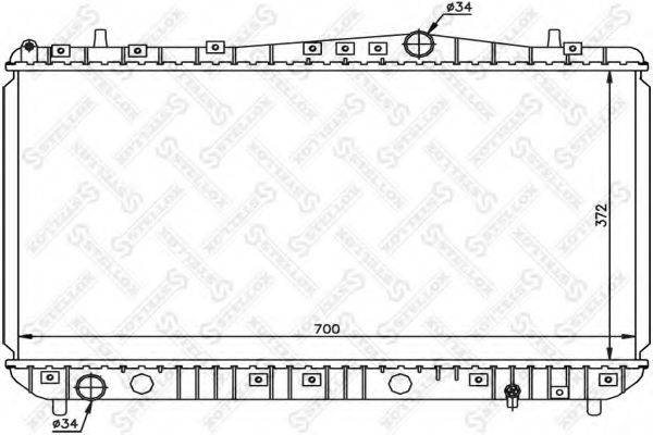 STELLOX 1025191SX Радіатор, охолодження двигуна